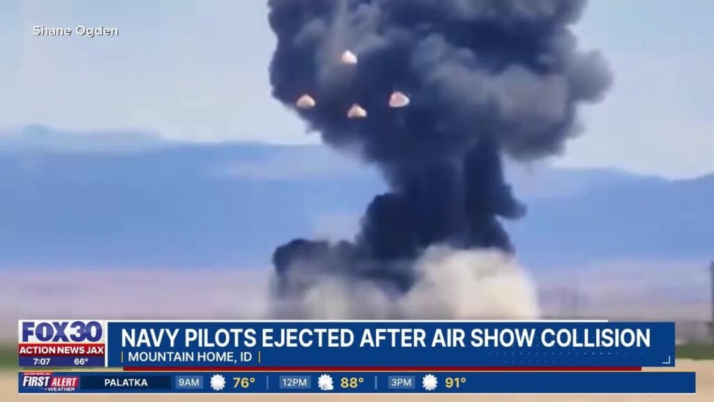 Four Pilots Ejected Over a Crowd of Thousands. The Navy Calls It a Success. Americans Are Not So Sure. Four Pilots Ejected Over a Crowd of Thousands. The Navy Calls It a Success. Americans Are Not So Sure.